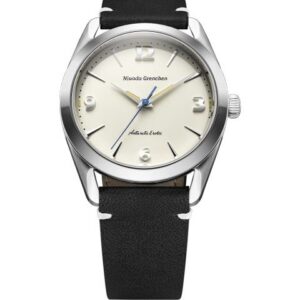 Nivada Grenchen Antarctic Erotic - Eggshell - Black leather White Stitching