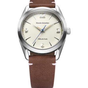 Nivada Grenchen Antarctic Erotic - Eggshell - Brown Leather White Stitching