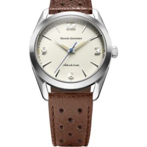 Nivada Grenchen Antarctic Erotic - Eggshell - Brown Racing Strap