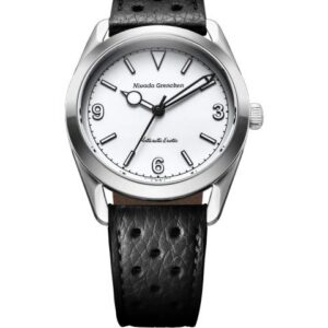 Nivada Grenchen Antarctic Erotic - White - Black Racing Strap