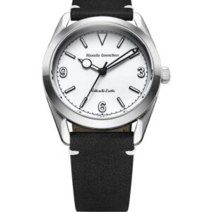 Nivada Grenchen Antarctic Erotic - White - Black leather White Stitching