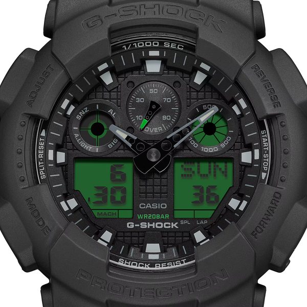 Casio G-Shock GA-100BEG-1AER Black and Electro Green Series - Obrázek 2