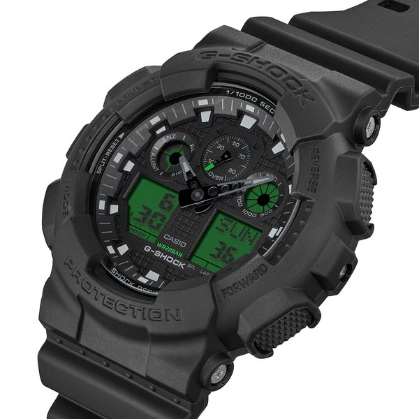 Casio G-Shock GA-100BEG-1AER Black and Electro Green Series - Obrázek 3
