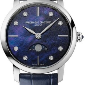 Frederique Constant Slimline Ladies Moonphase Quartz FC-206MPND1S6