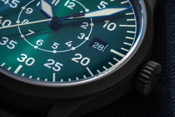 Laco Flieger Karlsruhe Pro Grün 37 Handwinding - Obrázek 2