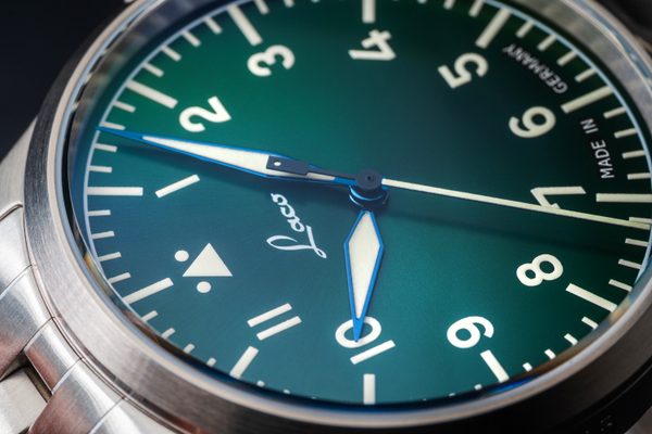 Laco Flieger Stuttgart Pro Grün 37 Handwinding - Obrázek 3