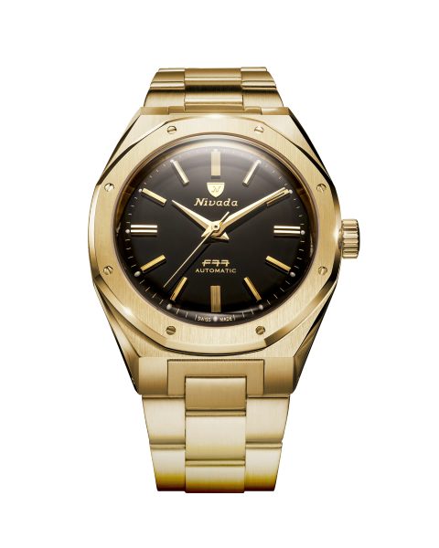 Nivada Grenchen F77 MARKII GOLD - Velcro Strap - Obrázek 2