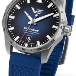Vostok Europe N-1 Rocket Compact Automatic NH35-125A748 - modrý gumový řemínek