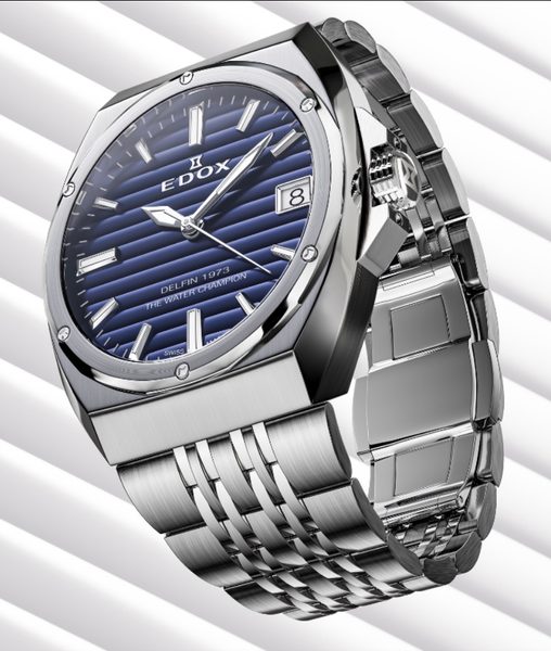 EDOX Delfin The Original 1973 Date - Ladies 50504-3M-BUIN - Obrázek 3