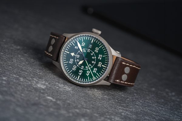 Laco Flieger Karlsruhe Pro Grün 40 Handwinding - Obrázek 3