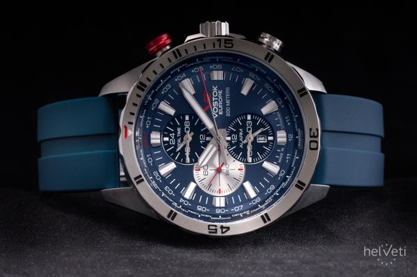 Vostok Europe Almaz Multifunctional Line YM26-320A652 - modrý gumový řemínek - Obrázek 2