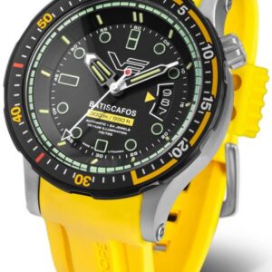 Vostok Europe Batiscafos Automatic NH35-511E767 - žlutý gumový řemínek