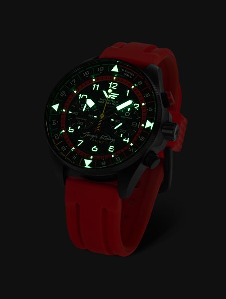 Vostok Europe Jurgis Kairys "Unlimited Aerobatics" Edition 2026 6S21-326C794 - černý ocelový náramek - Obrázek 2