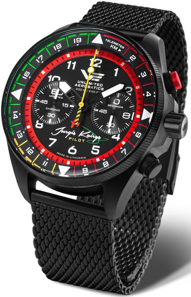 Vostok Europe Jurgis Kairys "Unlimited Aerobatics" Edition 2026 6S21-326C794 - černý ocelový náramek