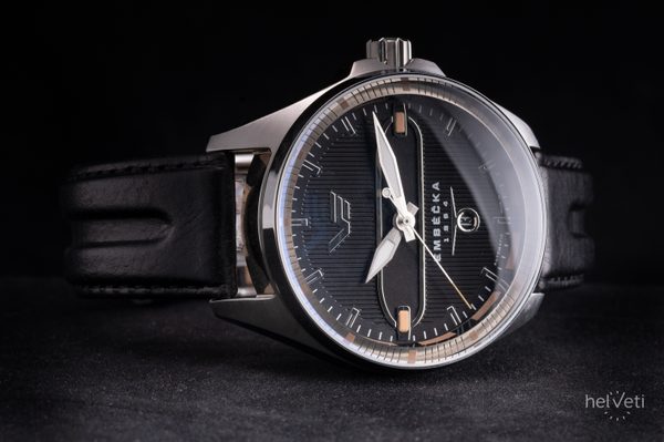 Vostok Europe Limitovaná edice Embéčka Automatic Line NH35-325A498 - černý kožený řemínek - Obrázek 3