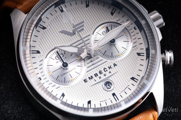 Vostok Europe Limitovaná edice Embéčka Chrono Line 6S21-325A491 - černý kožený řemínek - Obrázek 2