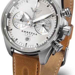 Vostok Europe Limitovaná edice Embéčka Chrono Line 6S21-325A491 - hnědý kožený řemínek