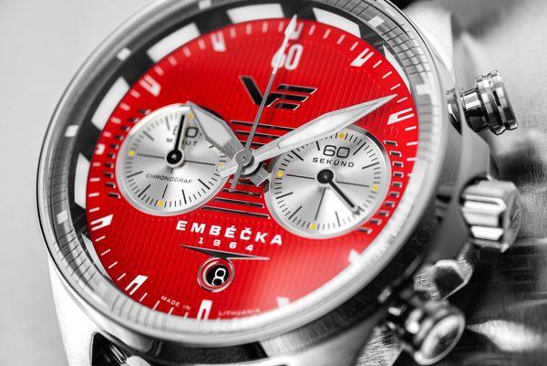 Vostok Europe Limitovaná edice Embéčka Chrono Line 6S21-325A492 - černý kožený řemínek - Obrázek 2