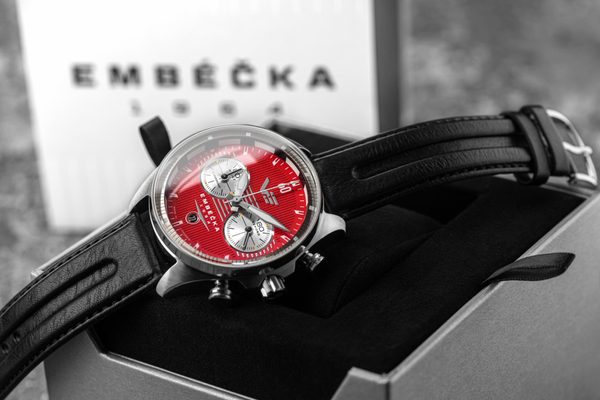 Vostok Europe Limitovaná edice Embéčka Chrono Line 6S21-325A492 - černý kožený řemínek - Obrázek 3
