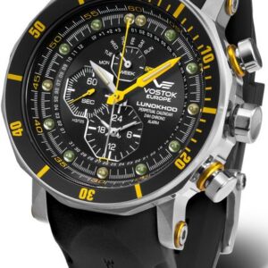 Vostok Europe Lunochod-2 Multifuncional Line YM86-620A505 - černý gumový řemínek