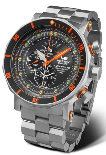 Vostok Europe Lunochod-2 Multifuncional Line YM86-620A506 (+ černý gumový řemínek) - Obrázek 2