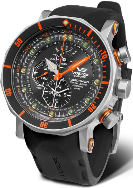 Vostok Europe Lunochod-2 Multifuncional Line YM86-620A506 (+ černý gumový řemínek) - Obrázek 3
