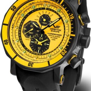 Vostok Europe Lunochod-2 Multifuncional Line YM86-620C504 - černý gumový řemínek