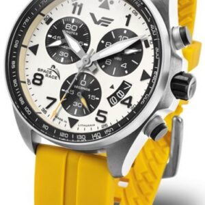 Vostok Europe Space Race Chrono Line 6S30-325A743 - žlutý gumový řemínek