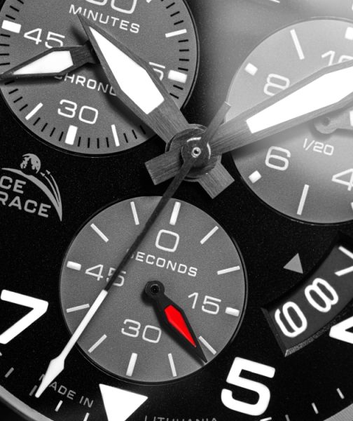 Vostok Europe Space Race Chrono Line 6S30-325C744 - bilý gumový řemínek - Obrázek 2