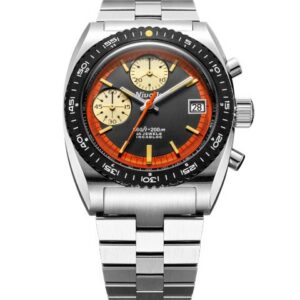 Nivada Grenchen Autochron Orange Automatic - Bracelet