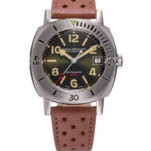 Nivada Grenchen Depthmaster Numerals - Brown Racing Strap
