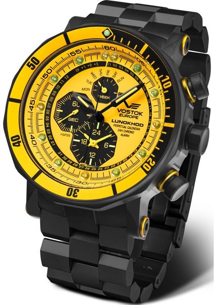 Vostok Europe Lunochod-2 Multifuncional Line YM86-620C504 - ocelový náramek