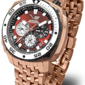 Vostok Europe Systema Periodicum Phosphorus VK67-650E724 - ocelový náramek