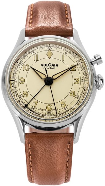 Vulcain Cricket Classique 39 mm - Eggshell - Black Alligator - Obrázek 2