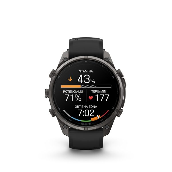 Garmin Fenix® 9 Pro inReach - 47 mm, Carbon Gray DLC Black/Pebble 010-04336-11 - Obrázek 3