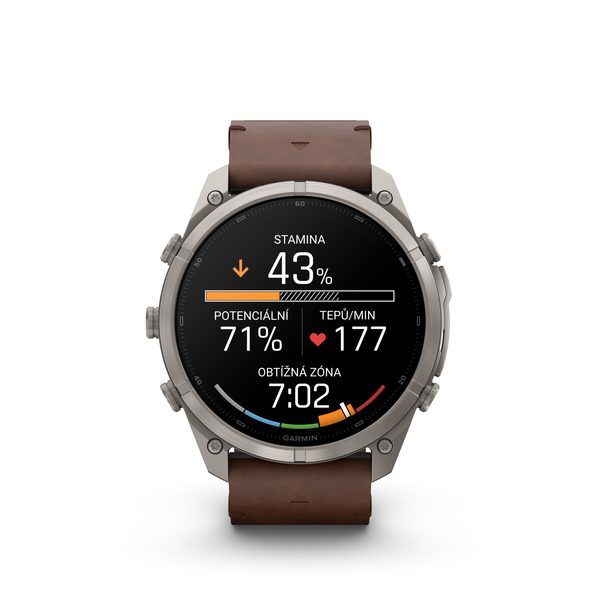 Garmin Fenix® 9 Pro inReach - 51 mm, Titanium s koženým řemínkem Walnut 010-04337-41 - Obrázek 3
