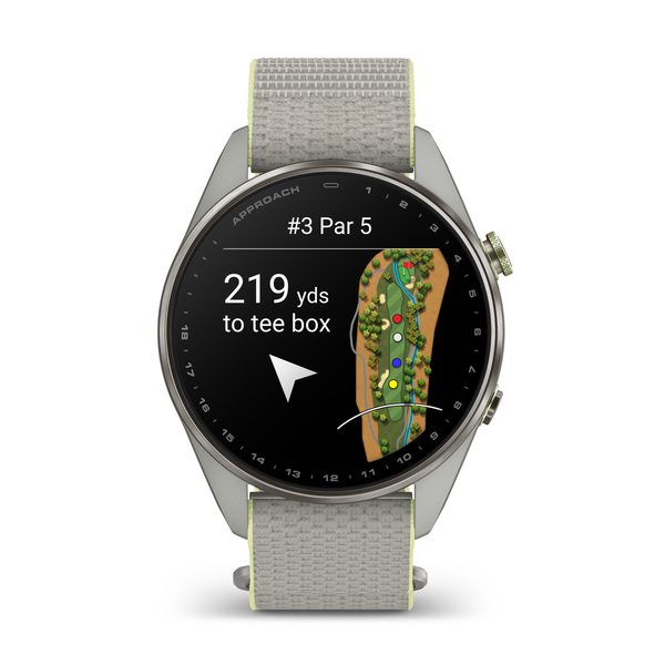 Garmin Approach® S72 – 47 mm Titanová luneta Silver/Citron 010-04148-04 - Obrázek 2