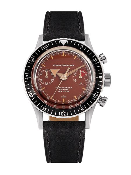 Nivada Grenchen Chronomaster Broad Arrow Tropical Dial Inter. Bezel - Manual - Beads of Rice - Obrázek 3