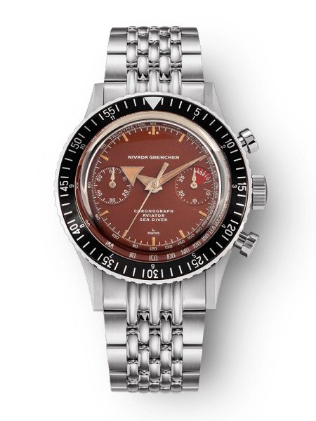 Nivada Grenchen Chronomaster Broad Arrow Tropical Dial Inter. Bezel - Manual - Beads of Rice