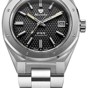 Nivada Grenchen F77 Black Date 41 mm