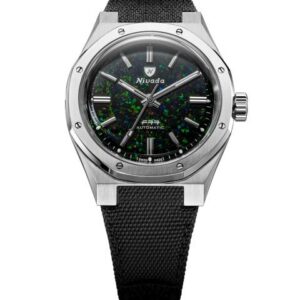 Nivada Grenchen F77 MK2 Black Opal - 100 Years - 38 mm - Velcro Strap