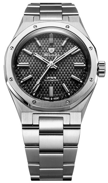 Nivada Grenchen F77 SST Black MK2 - 38 mm - Velcro Strap - Obrázek 2