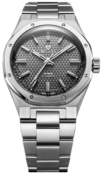 Nivada Grenchen F77 SST Grey MK2 - 38 mm - Velcro Strap - Obrázek 2