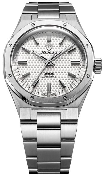 Nivada Grenchen F77 SST White MK2 - 38 mm - Stainless Steel Bracelet - Obrázek 2