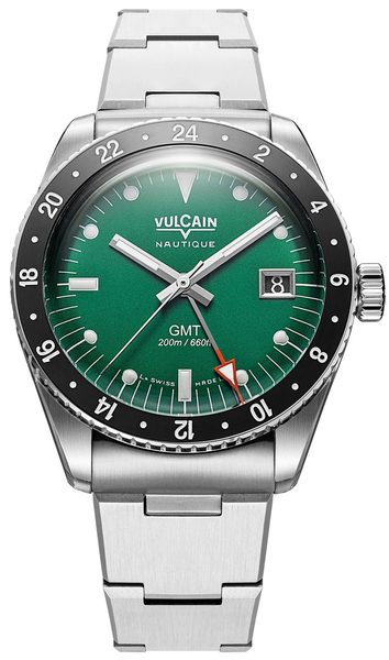Vulcain Skindiver GMT - Green - Acier - Obrázek 2