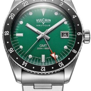 Vulcain Skindiver GMT - Green - Acier
