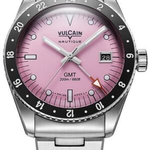 Vulcain Skindiver GMT - Pink - Acier