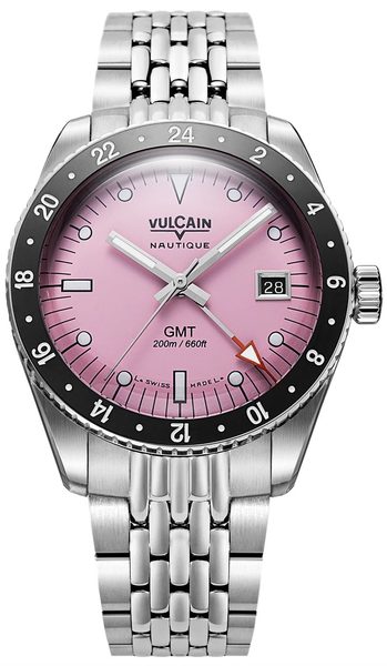 Vulcain Skindiver GMT - Pink - Beads of Rice