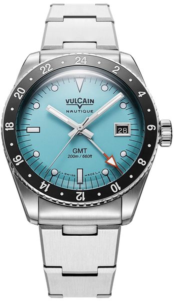 Vulcain Skindiver GMT - Turquoise - Rubber Tropic - Obrázek 2